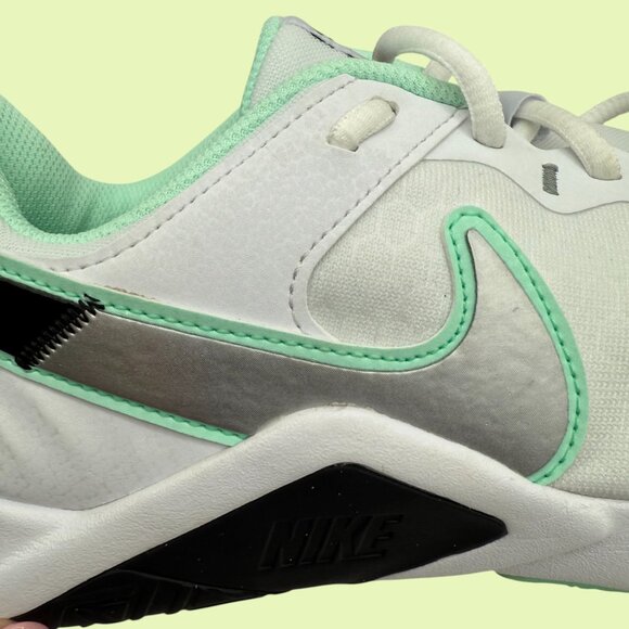 Size‎ 10 - Nike Legend Essential 2 White Mint Silver Foam Women - Picture 13 of 14